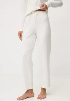 BOSS pantaloni de lounge culoarea bej, neted, 50520148 imagine