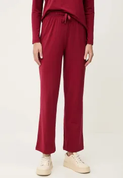 BOSS pantaloni de lounge culoarea bordo, uni, 50520148 imagine