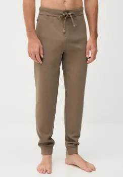 BOSS pantaloni de lounge culoarea maro, uni, 50535878 imagine