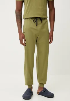 BOSS pantaloni de lounge culoarea verde, neted, 50515305 imagine