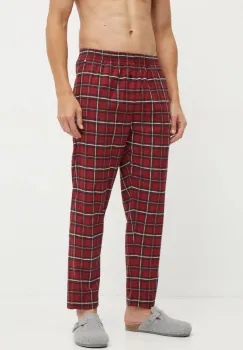BOSS pantaloni de pijama barbati, culoarea bordo, modelator, 50527420 imagine
