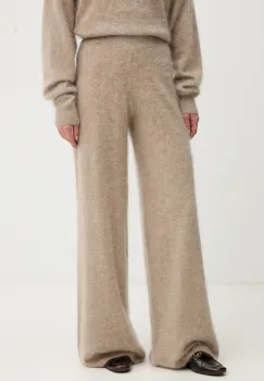 BOSS pantaloni de trening din casmir culoarea bej, uni, 50550831 imagine
