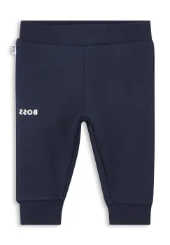 BOSS pantaloni de trening pentru bebelusi culoarea bleumarin, uni, J52072 imagine