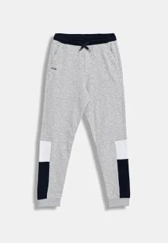 BOSS pantaloni de trening pentru copii culoarea gri, cu imprimeu, J52290 imagine