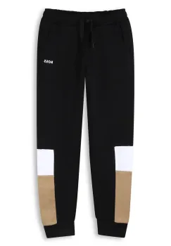 BOSS pantaloni de trening pentru copii culoarea negru, cu imprimeu, J52290 imagine