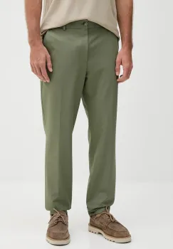 BOSS pantaloni din lana culoarea verde, cu fason chinos, 50546063 imagine