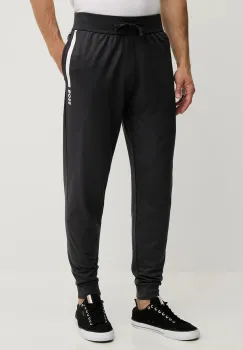 BOSS pantaloni lounge din bumbac culoarea gri, cu imprimeu, 50545565 imagine