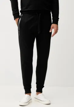 BOSS pantaloni lounge din bumbac culoarea gri, cu imprimeu, 50545565 imagine