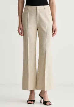 BOSS pantaloni pentru femei cu vascoza Talia-Crop imagine