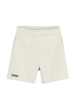 BOSS pantaloni scurti bebe culoarea bej, J52086 imagine