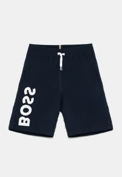 BOSS pantaloni scurti de baie copii culoarea albastru marin, J51973 imagine