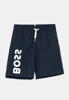 BOSS pantaloni scurti de baie copii culoarea albastru marin, J51973 imagine