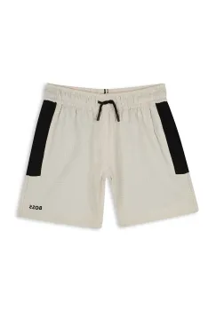 BOSS pantaloni scurti de baie copii culoarea bej, J51972 imagine