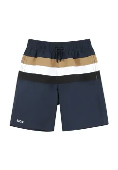BOSS pantaloni scurti de baie copii culoarea bleumarin, J51975 imagine