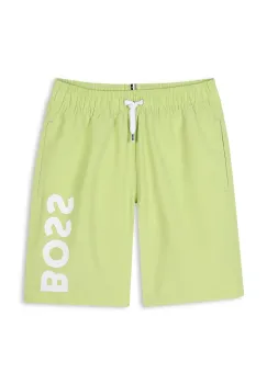 BOSS pantaloni scurti de baie copii culoarea verde, J51973 imagine