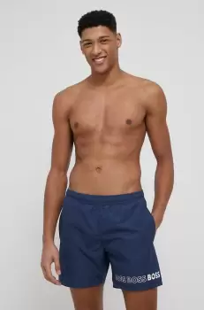 Boss pantaloni scurti de baie culoarea albastru marin imagine