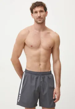 BOSS pantaloni scurti de baie culoarea gri imagine