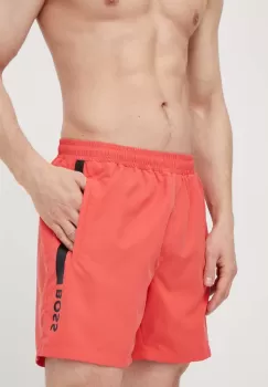BOSS pantaloni scurti de baie culoarea rosu imagine