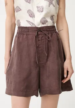 BOSS pantaloni scurti de dama din lyocell Tomica imagine