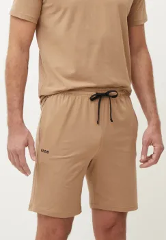BOSS pantaloni scurti de lounge culoarea bej, 50515314 imagine