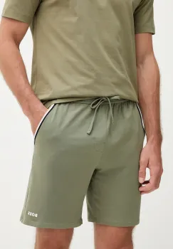 BOSS pantaloni scurti de lounge culoarea verde, 50545942 imagine