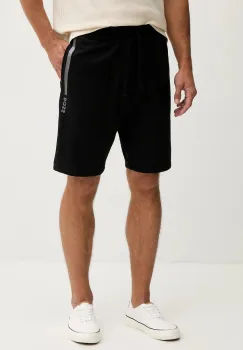 BOSS pantaloni scurti din bumbac lounge culoarea negru, 50545560 imagine
