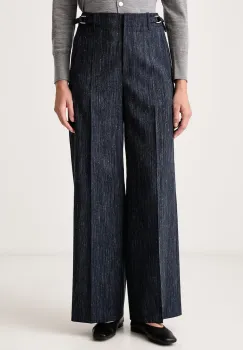 BOSS  pantaloni wide leg pentru femei cu lana Tamilly imagine