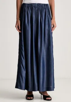 BOSS pantaloni wide leg pentru femei din lyocell Talini imagine
