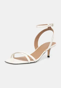 BOSS pantofi cu toc Charlize culoarea alb, 50542370 imagine