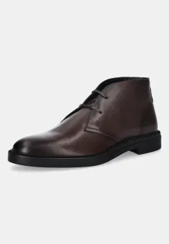 BOSS pantofi de piele Calev culoarea maro, 50552548 imagine