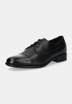 BOSS pantofi de piele  Colby barbati, culoarea negru, 50529089 imagine