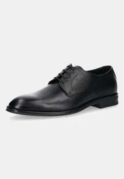BOSS pantofi de piele Derrek culoarea negru, 50547055 imagine