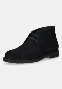 BOSS pantofi de piele intoarsa Kope culoarea bleumarin, 50548077 imagine