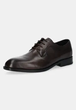 BOSS pantofi de piele Limber barbati, culoarea maro, 50536152 imagine