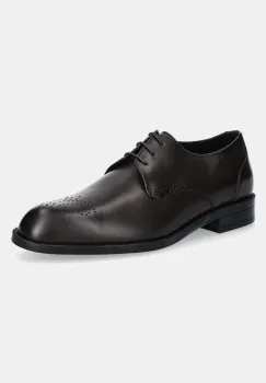 BOSS pantofi de piele Tayil barbati, culoarea maro, 50529099 imagine