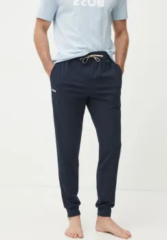 BOSS pijama barbati, culoarea albastru marin, neted, 50515393 imagine