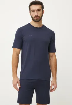BOSS pijama barbati, culoarea bleumarin, uni, 50535826 imagine
