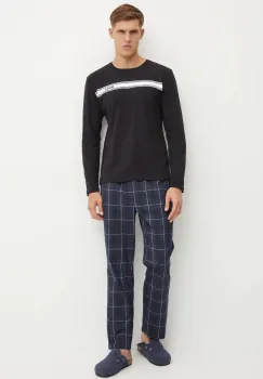 BOSS pijama barbati, culoarea negru, modelator, 50527541 imagine
