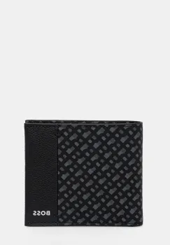 BOSS portofel de piele barbati, culoarea negru, 50529507 imagine