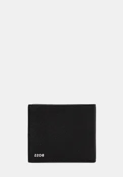 BOSS portofel de piele barbati, culoarea negru, 50536710 imagine