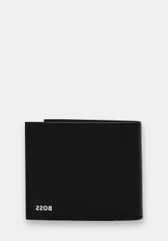 BOSS portofel de piele culoarea negru, 50548811 imagine