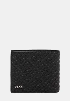 BOSS portofel de piele culoarea negru, 50548816 imagine