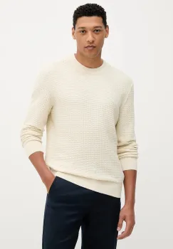 BOSS pulover de bumbac culoarea bej, light, 50545283 imagine