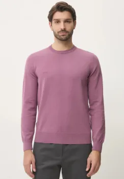 BOSS pulover de bumbac culoarea roz, light imagine