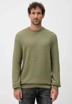 BOSS pulover de bumbac culoarea verde, light, 50545283 imagine