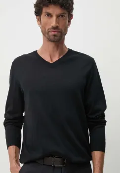 BOSS pulover de lana barbati, culoarea verde, light, 50468261 imagine