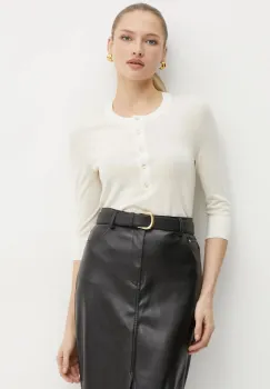 BOSS pulover de lana femei, culoarea bej, light, 50530711 imagine