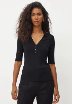 BOSS pulover de lana femei, culoarea negru, 50523743 imagine