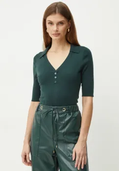 BOSS pulover de lana femei, culoarea verde, 50523743 imagine