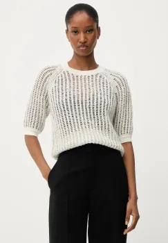 BOSS pulover din amestec de lana culoarea bej, 50546451 imagine